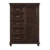 Homelegance Cardona Wardrobe Chest in Driftwood Charcoal 1689-10 Half Price Furniture
