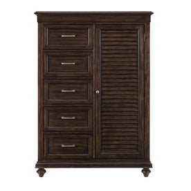 Homelegance Cardona Wardrobe Chest in Driftwood Charcoal 1689-10 Half Price Furniture