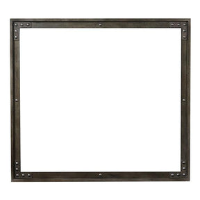 Homelegance Holverson Mirror in Rustic Brown & Gunmetal 1715-6 Half Price Furniture
