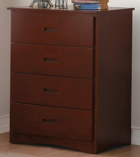 Homelegance Rowe 4 Drawer Chest in Dark Cherry B2013DC-9 - Chest - Half Price Furniture
