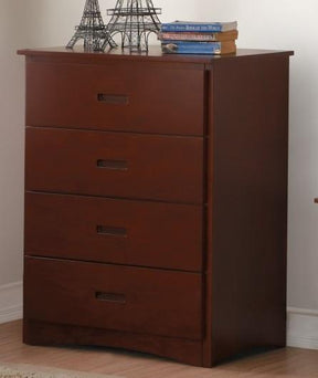 Homelegance Rowe 4 Drawer Chest in Dark Cherry B2013DC-9 - Chest - Half Price Furniture