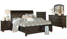 Homelegance Begonia King Platform Bed in Gray 1718KGY-1EK* - Bed - Half Price Furniture