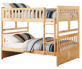 Homelegance Bartly Twin/Twin Bunk Bed in Natural B2043-1* - Bed - Half Price Furniture