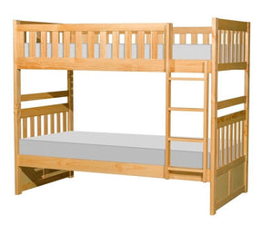 Homelegance Bartly Twin/Twin Bunk Bed in Natural B2043-1* - Bed - Half Price Furniture