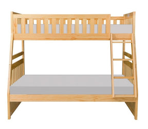 Homelegance Bartly Twin/Full Bunk Bed in Natural B2043TF-1* - Bed - Half Price Furniture