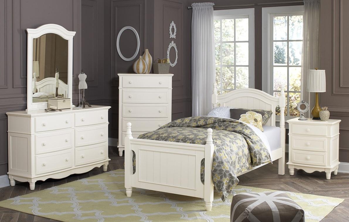Homelegance Clementine Twin Bed in White B1799T-1* - Bed - Half Price Furniture