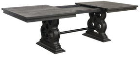 Homelegance Arasina Dining Table in Dark Pewter 5559N-96* Half Price Furniture