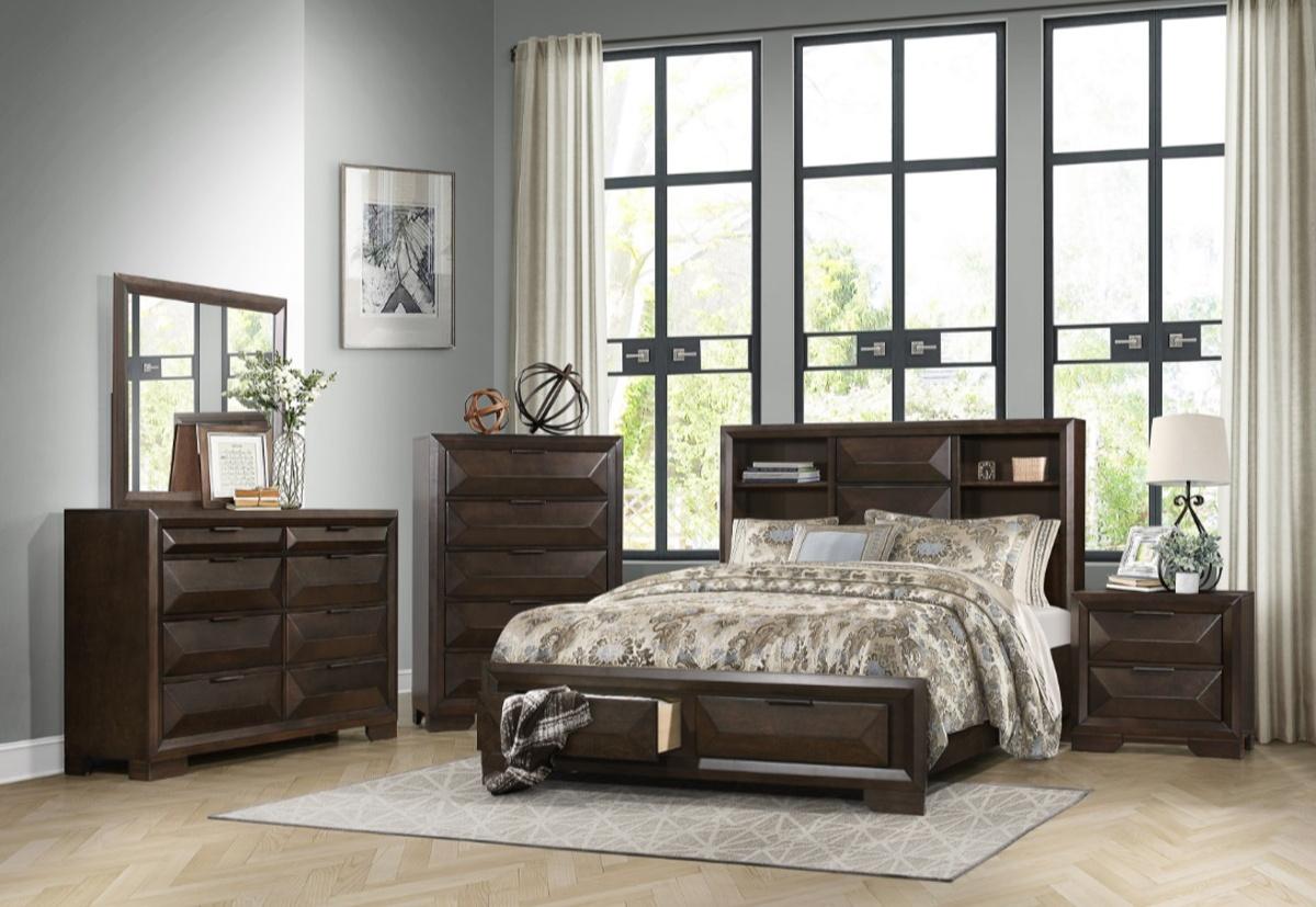 Homelegance Chesky Mirror in Warm Espresso 1753-6 - Nightstand - Half Price Furniture