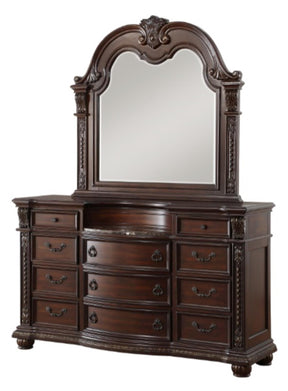 Homelegance Cavalier Mirror in Dark Cherry 1757-6 - Mirror - Half Price Furniture