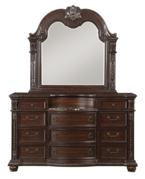 Homelegance Cavalier Mirror in Dark Cherry 1757-6 - Mirror - Half Price Furniture