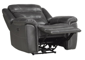 Homelegance Furniture Danio Power Double Reclining Chair with Power Headrests in Dark Gray 9528DGY-1PWH - Chair - Half Price Furniture