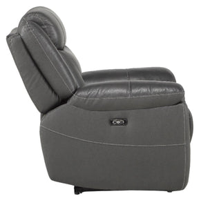 Homelegance Furniture Danio Power Double Reclining Chair with Power Headrests in Dark Gray 9528DGY-1PWH - Chair - Half Price Furniture