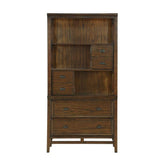 Homelegance Frazier Bookcase in Brown Cherry 1649-18 Half Price Furniture