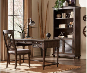 Homelegance Cardano Writing Desk w/ 3 Working Drawers in Charcoal 1689-16 - Writing Desk - Half Price Furniture