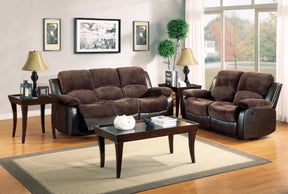 Homelegance Furniture Granley Double Reclining Sofa in Chocolate 9700FCP-3 - Sofa - Half Price Furniture