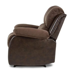 Homelegance Furniture Granley Reclining Chair in Chocolate 9700FCP-1 - Chair - Half Price Furniture