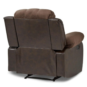 Homelegance Furniture Granley Reclining Chair in Chocolate 9700FCP-1 - Chair - Half Price Furniture