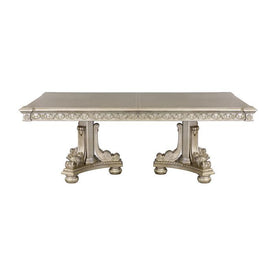 Homelegance Catalonia Dining Table in Platinum Gold 1824PG-112* Half Price Furniture