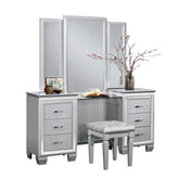 Homelegance Allura Vanity Dresser with Mirror in Silver 1916-15* Half Price Furniture