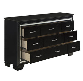 Homelegance Allura Dresser in Black 1916BK-5 - Dresser - Half Price Furniture
