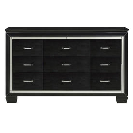 Homelegance Allura Dresser in Black 1916BK-5 Half Price Furniture