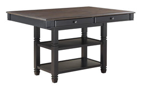 Homelegance Baywater Counter Height Table in Natural and Black 5705BK-36 - Table - Half Price Furniture