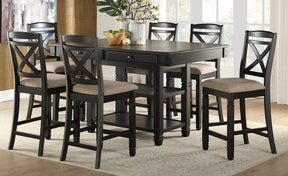 Homelegance Baywater Counter Height Table in Natural and Black 5705BK-36 - Table - Half Price Furniture