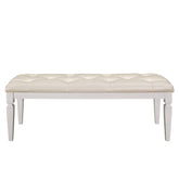 Homelegance Allura Bed Bench in White 1916W-FBH Half Price Furniture