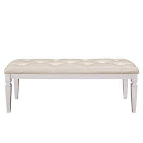 Homelegance Allura Bed Bench in White 1916W-FBH Half Price Furniture