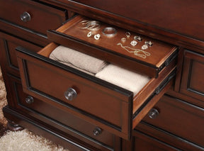 Homelegance Cumberland Dresser in Brown Cherry 2159-5 Half Price Furniture