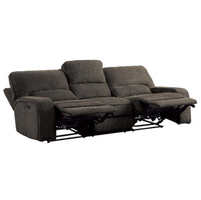Homelegance Furniture Borneo Power Double Reclining Sofa in Chocolate - Sofa - Half Price Furniture