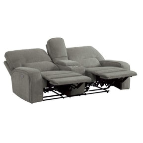 Homelegance Furniture Borneo Double Reclining Loveseat in Mocha Half Price Furniture