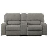 Homelegance Furniture Borneo Double Reclining Loveseat in Mocha Half Price Furniture