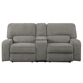 Homelegance Furniture Borneo Double Reclining Loveseat in Mocha Half Price Furniture