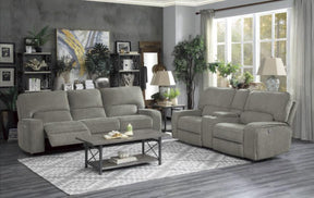 Homelegance Furniture Borneo Double Reclining Sofa in Mocha - Sofa - Half Price Furniture