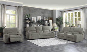 Homelegance Furniture Borneo Double Reclining Sofa in Mocha - Sofa - Half Price Furniture