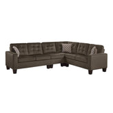Homelegance Furniture Lantana 2-Piece Reversible Sectional in Chocolate 9957CH*SC Half Price Furniture