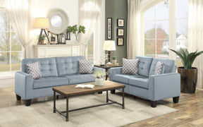 Homelegance Furniture Lantana Sofa in Gray 9957GY-3 Half Price Furniture
