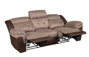Homelegance Furniture Chai Relcining Sofa in 2 Tones - Sofa - Half Price Furniture