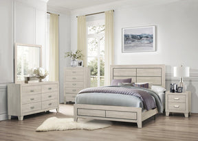 Homelegance Furniture Quinby King Panel Bed in Light Brown 1525K-1EK - Bed - Half Price Furniture