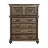 Homelegance Furniture Rachelle 4 Drawer Chest in Weathered Pecan 1693-9 Half Price Furniture