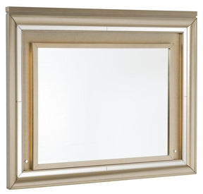 Homelegance Furniture Loudon Mirror with LED Lighting in Champagne Metallic 1515-6 - Mirror - Half Price Furniture