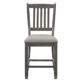 Homelegance Granby Counter Height Chair in Antique Gray (Set of 2) 5627GY-24 Half Price Furniture