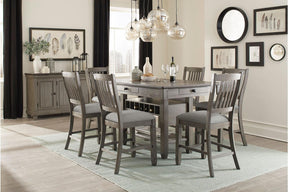 Homelegance Granby Counter Height Chair in Antique Gray (Set of 2) 5627GY-24 - Dining Chair - Half Price Furniture