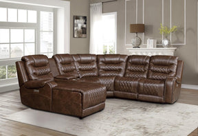 Homelegance Furniture Putnam Armless Chair in Brown 9405BR-AC - Chair - Half Price Furniture