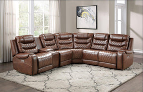 Homelegance Furniture Putnam Armless Chair in Brown 9405BR-AC - Chair - Half Price Furniture