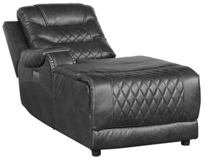 Homelegance Furniture Putnam Power Left Side Reclining Chaise with USB Port in Gray 9405GY-LCPW - Chaise - Half Price Furniture
