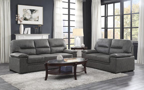 Homelegance Furniture Michigan Sofa in Dark Gray 9407DG-3 - Sofa - Half Price Furniture