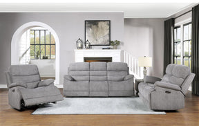 Homelegance Furniture Sherbrook Glider Reclining Chair in Gray - Recliner - Half Price Furniture