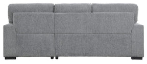 Homelegance Furniture Morelia 2pc Sectional with Pull Out Bed and Right Chaise in Dark Gray 9468DG*2RC2L - Sectional - Half Price Furniture
